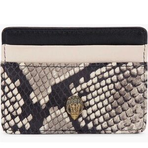 Kurt Geiger Snakeskin Card Holder with Gold Accent NEW W/O tags Never used